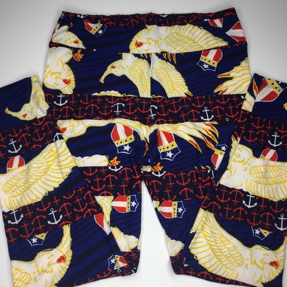 LuLaRoe NWOT T/C Americana buttery soft leggings. - Picture 3 of 8